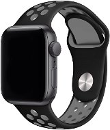 Eternico Sporty for Apple Watch 42mm / 44mm / 45mm Elephant Gray and Black - Watch Strap