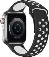 Eternico Sporty Apple Watch 42mm / 44mm / 45mm - Pure White and Black - Szíj
