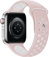 Eternico Sporty für Apple Watch 42mm / 44mm / 45mm Cloud Weiß und Rosa - Armband