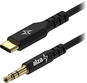 AlzaPower AluCore USB-C to 3,5mm Jack (M) 1m čierny - Audio kábel
