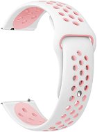 Eternico Sporty Universal Quick Release 20mm Pure Pink and White - Watch Strap
