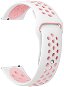 Eternico Sporty Universal Quick Release 20mm Pure Pink and White - Watch Strap