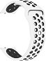 Eternico Sporty Universal Quick Release 20 mm Solid Black and White - Remienok na hodinky