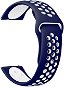 Eternico Sporty Universal Quick Release 22mm Pure White and Blue - Armband