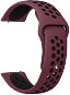 Eternico Sporty Universal Quick Release 22mm - Solid Black and Bordo - Szíj