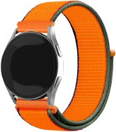 Eternico Airy Universal Quick Release 20mm Coral Orange and Brown edge - Watch Strap