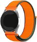 Eternico Airy Universal Quick Release 20mm Coral Orange and Brown edge - Armband