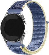 Eternico Airy Universal Quick Release 20mm Aura Blue and Gold edge - Watch Strap