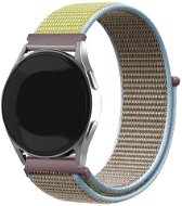 Eternico Airy Universal Quick Release 20mm Biscuit Gold and Blue edge - Watch Strap