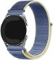 Eternico Airy Universal Quick Release 22mm Aura Blue and Gold edge - Watch Strap