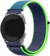 Eternico Airy Universal Quick Release 22mm Night Blue and Green edge - Watch Strap