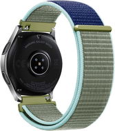 Eternico Airy Universal Quick Release 22mm Dark Blue and Green edge - Watch Strap