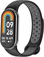 Eternico Sporty for Xiaomi Smart Band 8 / 9 / 10 solid black and gray - Watch Strap
