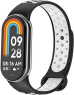 Eternico Sporty for Xiaomi Smart Band 8 / 9 / 10 solid black and white - Watch Strap