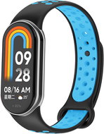 Eternico Sporty for Xiaomi Smart Band 8 / 9 / 10 solid black and blue - Watch Strap
