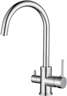 Aquasanita Sabiaduo 2963-001 three-way basin mixer, chrome - Tap
