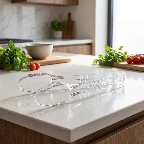 ARAVEN Serving tongs, polycarbonate, 23 cm, transparent - Serving Tongs - Main image