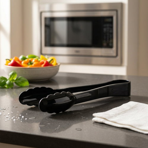 ARAVEN Serving tongs, polycarbonate, 23 cm, black - Serving Tongs - Main image