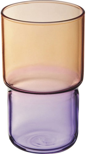 Arcoroc Candy Mix Drinking Glass, Orange/Violet, 0.32L, 12 pcs - Glass - Main image