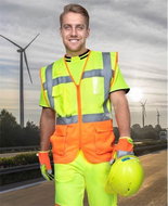 Ardon Mesh managerial vest SIGNAL yellow-orange size. XXXXL - Work Vest
