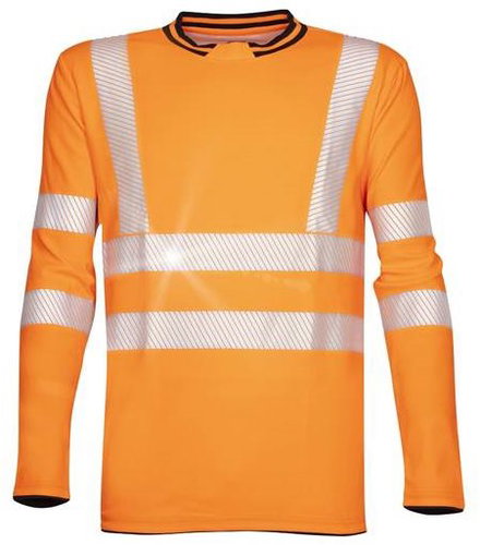 Ardon T-shirt with long sleeves SIGNAL orange sized. L - Work T‑Shirt - Main image
