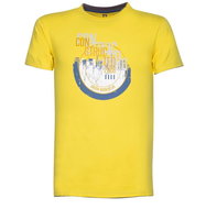 Ardon T-shirt 4TECH print Constructed yellow size XXL - Work T‑Shirt