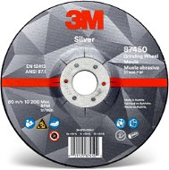 3M Silver Depressed Center Grinding Wheel, T27, 115 mm x 7 mm x 22.23 mm - Grinding Wheel