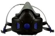 3M Secure Click Half Facepiece Reusable Respirator with Speaking Diaphragm HF-803SD, Large - Protective Face Mask