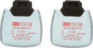 3M Secure Click D3138 Částicový filtr P3 R - Filtr do respirátoru