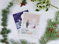 BE NICE Přání EKO - nebeská procházka, 2 ks - Greeting Card