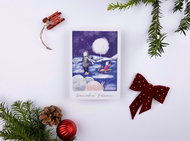 BE NICE Přání EKO - nebeská procházka, modré - Greeting Card