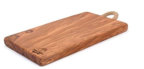 Arte Legno - rectangular board with rope Size: 42x13x1,8 cm - Cutting Board - Main image