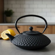 AROMELIO MIKA cast iron teapot with filter, 1250ml, black - Tea Kettle