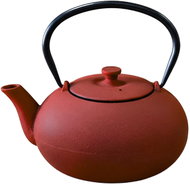 AROMELIO Cast iron teapot with filter NOMI, 800 ml, red - Tea Kettle