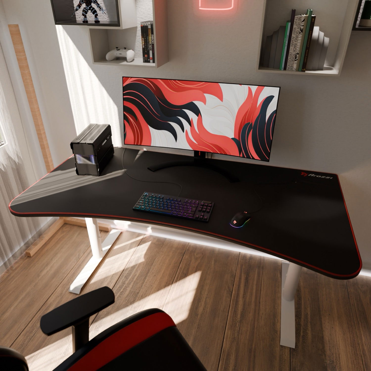 Arozzi Arena Gaming Desk White za 275,90 € Herný stôl