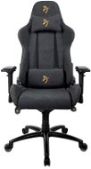 AROZZI VERONA Signature Soft Fabric čierna so zlatým logom - Herná stolička