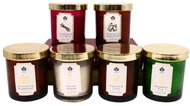 ARÔME sada svíček v barevném skle s víčkem, 6 × 125 g - Gift Set