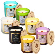 ARÔME Set svíček s dřevěným knotem, 7× - Gift Set
