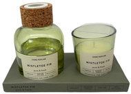 Home Elements Gift set - scented diffuser and candle Patchouli and wood - Gift Set