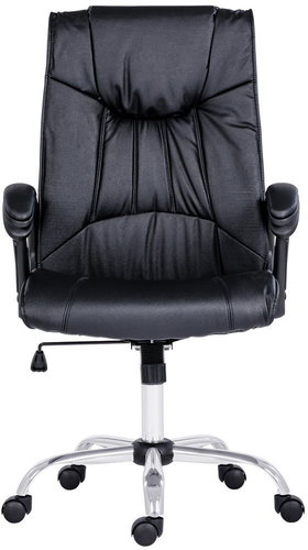 ANTARES Denver black leather - Office Armchair - Main image