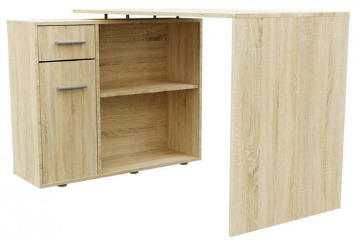 ARTENAT Elena, 120 cm, corner, sonoma oak - Writing Desk - Main image