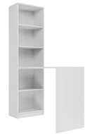 ARTENAT with shelf Lillen, 181 cm, white - Writing Desk