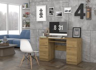 ARTENAT Kuba, 130 cm, oak - Writing Desk