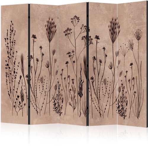 Artgeist Plant Vintage, double-sided, 225 × 172 cm, white - Room Divider - Main image