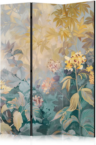 Artgeist tapestry pattern with meadow and flowers, single-sided, 135 × 172 cm, white - Room Divider - Main image