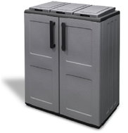 ARTPLAST Free Recycling Bin Cabinet, 68 cm, Grey, 210L - Rubbish Bin