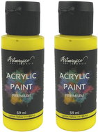 Artmagico Premium 59 ml, Lemon Yellow, pack of 2 - Acrylic Paints