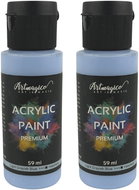 Artmagico Premium 59 ml, Light Grayish Blue, pack of 2 - Acrylic Paints