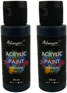 Artmagico Premium 59 ml, Black, pack of 2 - Acrylic Paints