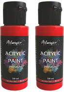Artmagico Premium 59 ml, Vermillion Red, pack of 2 - Acrylic Paints